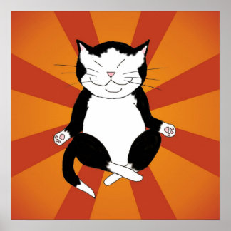 Impresión de Posters de color Kitty de Tuxedo medi