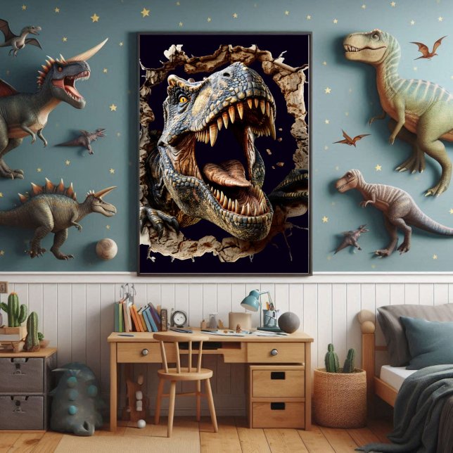 Impresión de Posters de dinosaurios T-Rex con aspe (Subido por el creador)