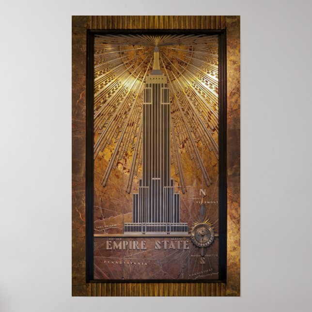 Impresión de Posters de Empire State 12x20 (Frente)