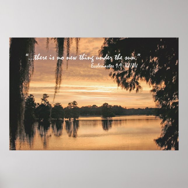 Impresión de Posters de guiones Ecclesiastes 1:9 (Frente)