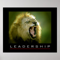 Impresión de Posters de leones con valor de lidera