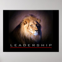 Impresión de Posters de leones con valor de lidera