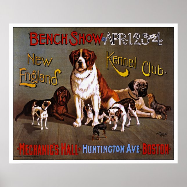 Impresión de Posters de perro: Club de Kennel de N (Frente)