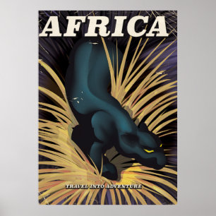 Impresión de posters de viajes de cosecha en Áfric