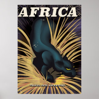 Impresión de posters de viajes de cosecha en Áfric