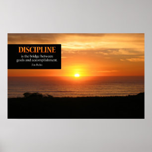 Impresión de Posters motivacionales de disciplina