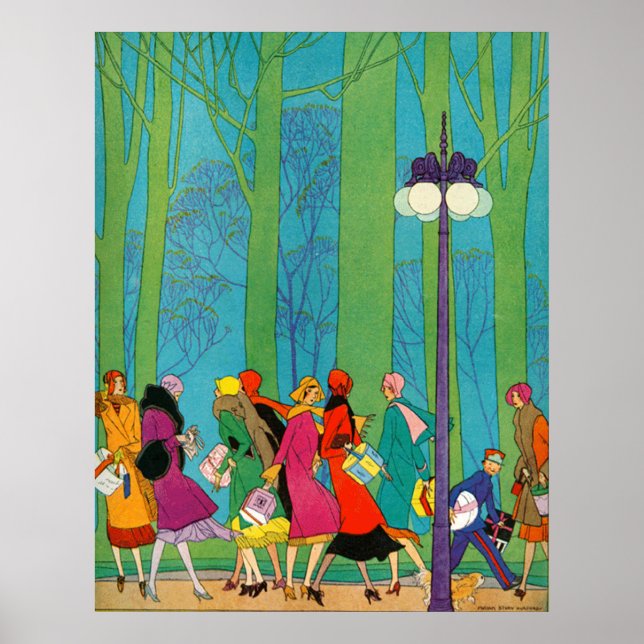 Impresión de Posters retro y art decó (Frente)