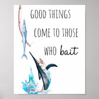 Impresión de presupuesto de pesca, Poster de pesca