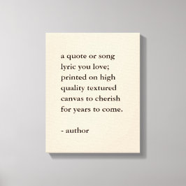 Impresión de presupuesto personalizado en lienzo