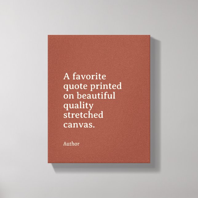 Impresión de presupuesto personalizado en lienzo (Anverso)