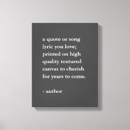 Impresión de presupuesto personalizado en lienzo