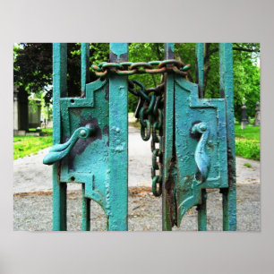 Impresión de puertas de cementerio