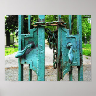 Impresión de puertas de cementerio