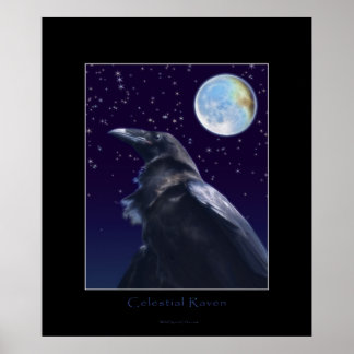 Impresión de RAVEN CELESTIAL Y MOON Art