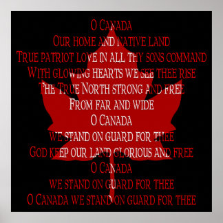Impresión de recuerdo de ancla de Canadá Poster