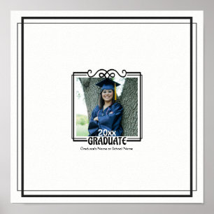 Impresión de recuerdo de autógrafos de graduación