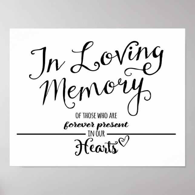 Impresión de recuerdo de boda con caligrafía moder (Frente)