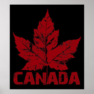 Impresión de recuerdo de hojas de arce de Canadá P