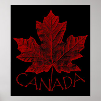Impresión de recuerdo de hojas de arce de Canadá P