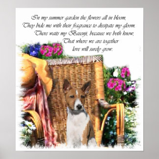 Impresión de regalos de arte de Basenji