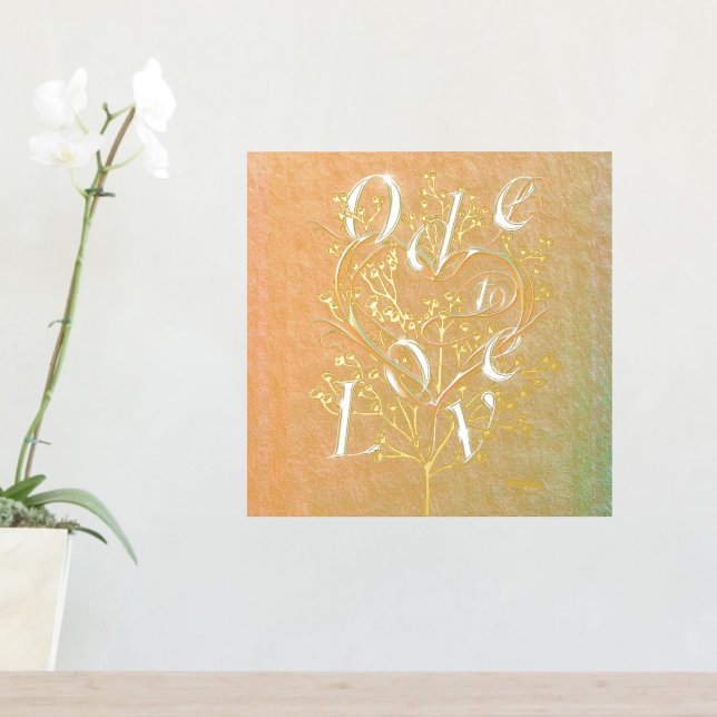 Impresión de Relieve metalizado de Ode to Love - A (In Situ (Mesa de entrada))