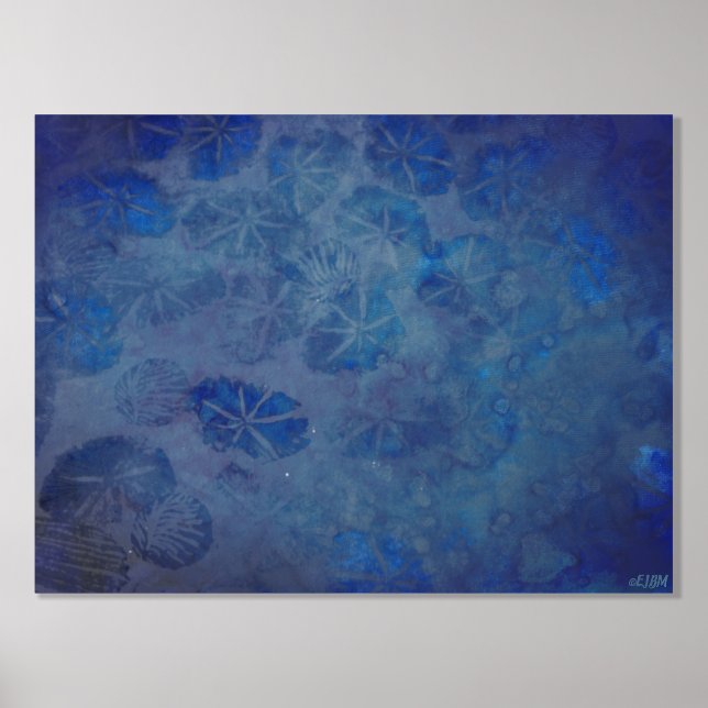 Impresión de Relieve metalizado plateado de Ocean  (Anverso)