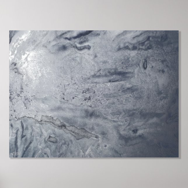 Impresión de Relieve metalizado plateado místico (Anverso)