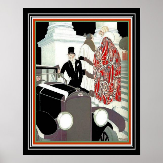Impresión de Rene Vincent Art Deco "Autommovia" 16 (Frente)
