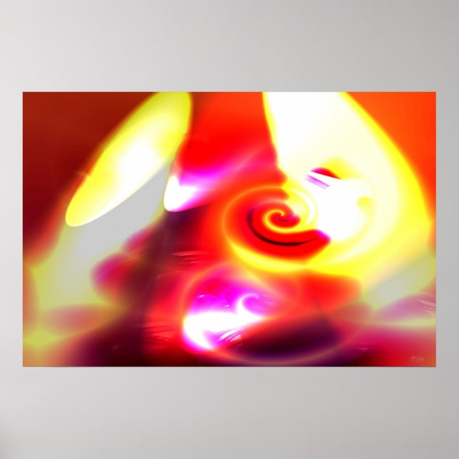 Impresión de resumen digital de pinturas por compu (Frente)