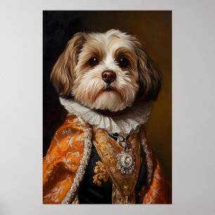 Impresión de retrato de perro Havanese, arte de ma