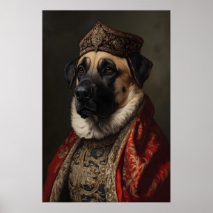 Impresión de retrato de perro Kangal turco del Ren