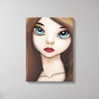 Impresión de retrato japonés de BJD Anime Chica Do