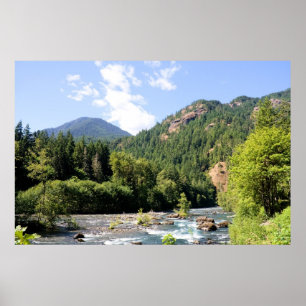 Impresión de río de montaña