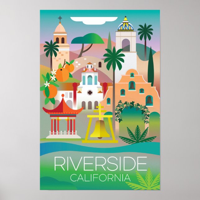 Impresión de Riverside, California (Frente)