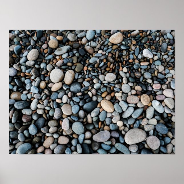 Impresión de rocas de playa, papel de póster de va (Frente)