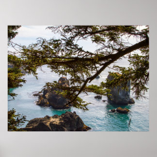 Impresión de rocas y agua, papel Poster de valor (