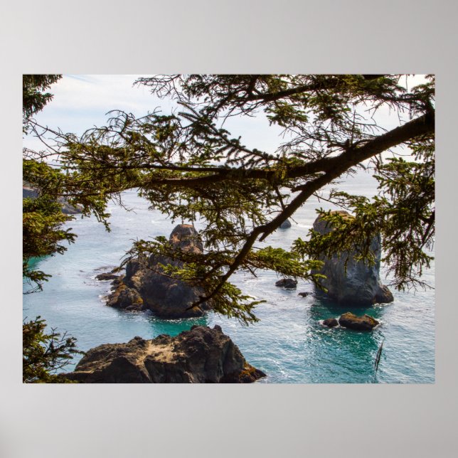 Impresión de rocas y agua, papel Poster de valor ( (Frente)