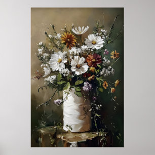 Impresión de rollo de papel higiénico floral, baño