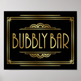 Impresión de Rótulo BAR Gatsby Art Déco