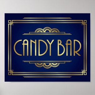 Impresión de Rótulo de BAR de CANDY de arte Art De