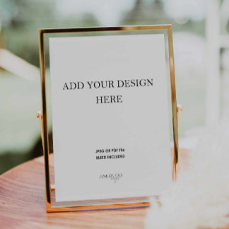 Impresión de Rótulo de Boda de retrato Poster de 8