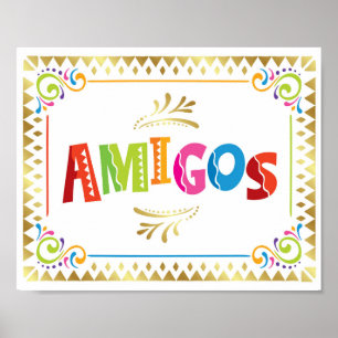 Impresión de Rótulo de Fiesta de AMIGOS Fiesta