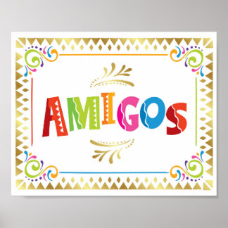 Impresión de Rótulo de Fiesta de AMIGOS Fiesta
