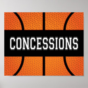 Impresión de Rótulo de Fiesta de baloncesto CONCES