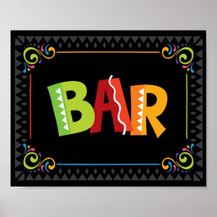 Impresión de Rótulo de la BAR de Fiesta