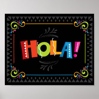 Impresión de Rótulo Fiesta Fiesta HOLA
