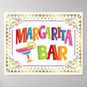 IMPRESIÓN DE Rótulo Fiesta MARGARITA BAR Fiesta