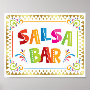 Impresión de Rótulo Fiesta SALSA BAR Fiesta