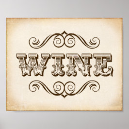 Impresión de Rótulo VINO Vintage