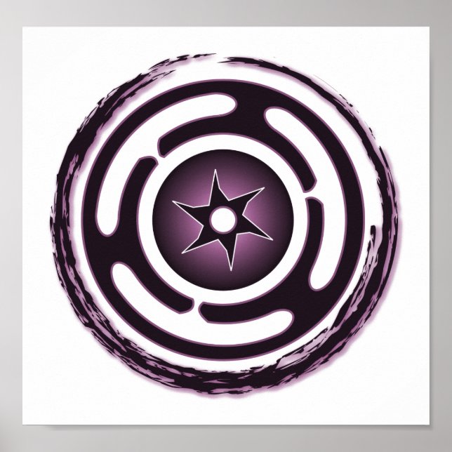 Impresión de rueda de Hecate (púrpura) (Frente)